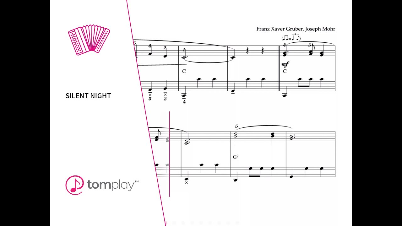 Silent Night - Accordion Sheet Music 🎶