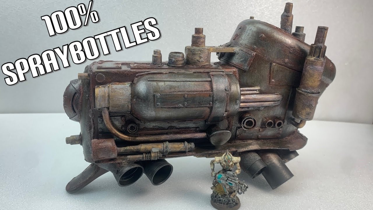 Spraybottle Trashbuild - Steampunk Hover train with @Billmakingstuff
