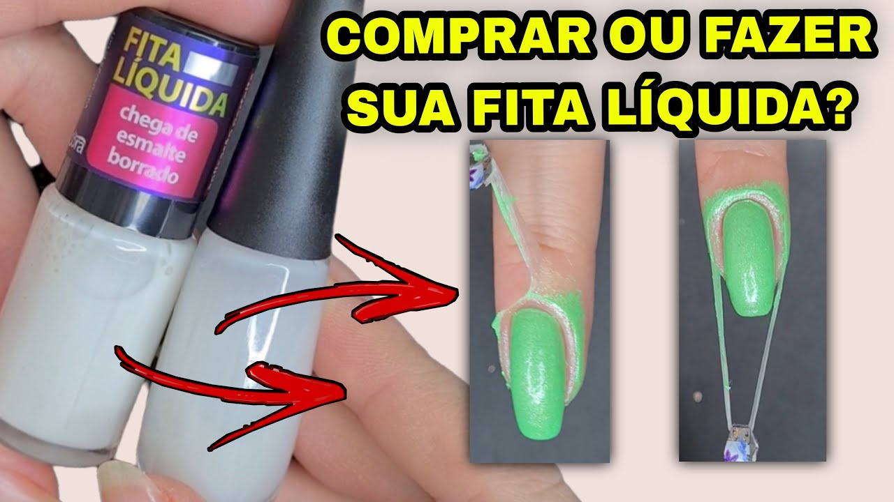 COMPARAÇÃO DA FITA LÍQUIDA CORA COM FITA LÍQUIDA CASEIRA