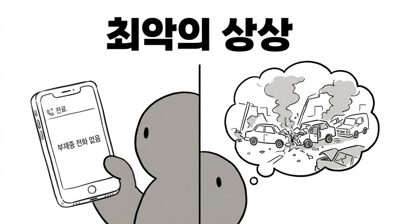 연락이 안 되면 사고가 났다고 믿는 사람들의 머릿속