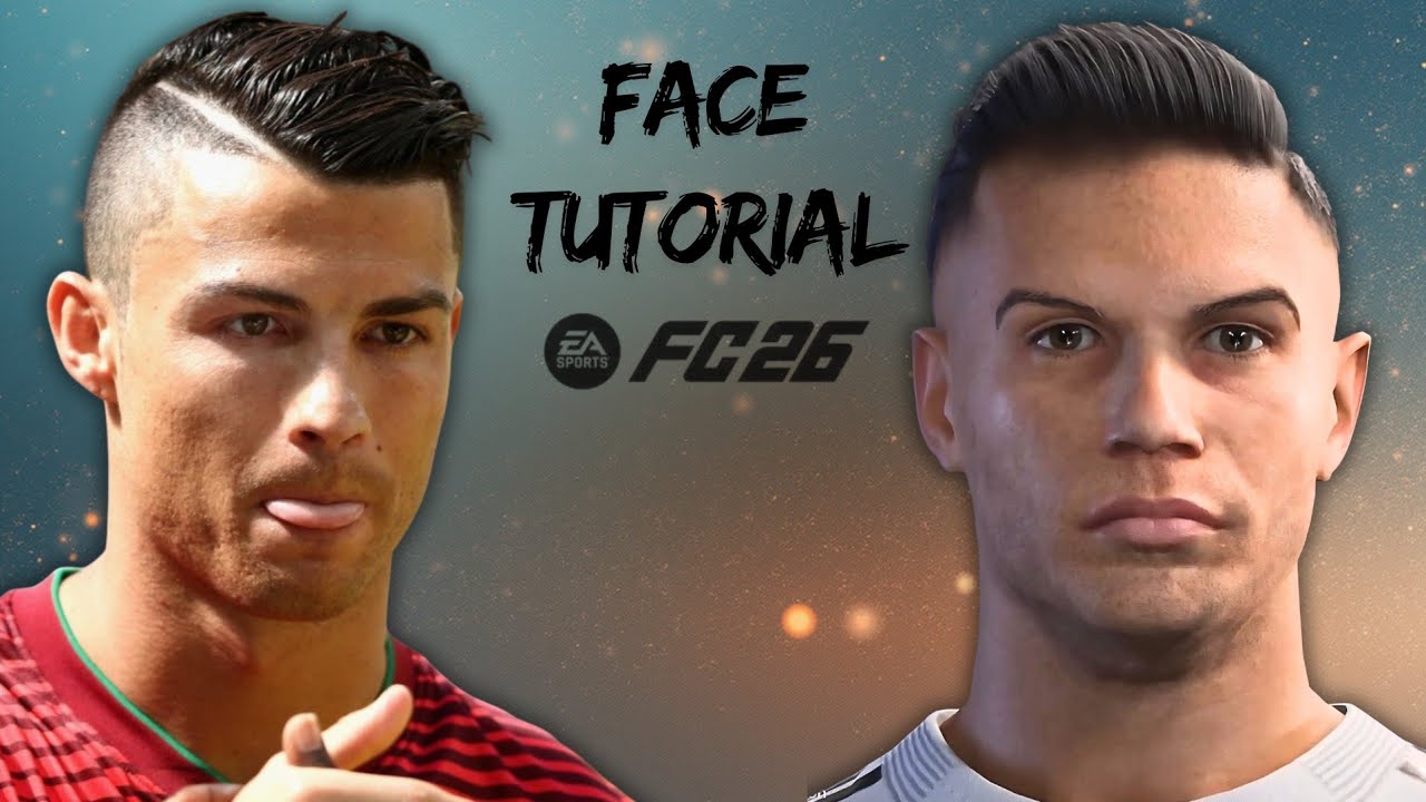 Create Cristiano Ronaldo face - FC26 (update)