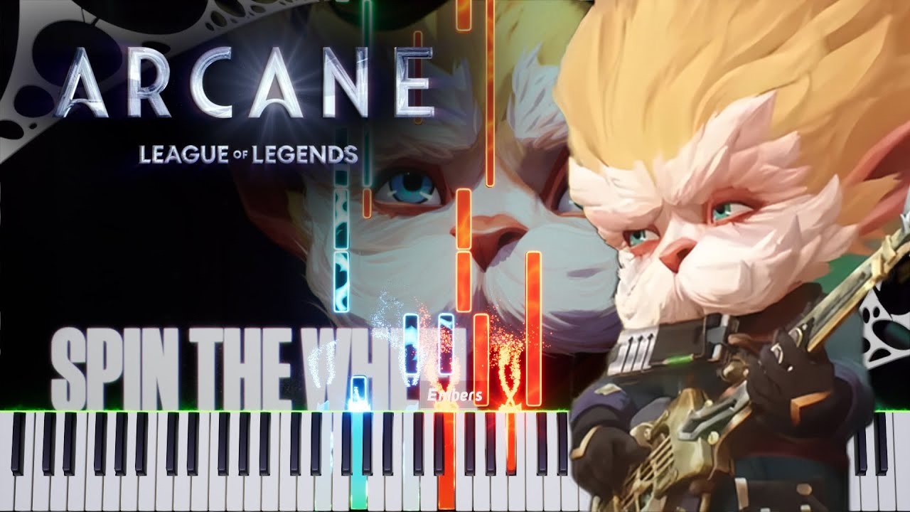 Arcane Season 2 - Spin The Wheel (Piano Tutorial & Sheet)
