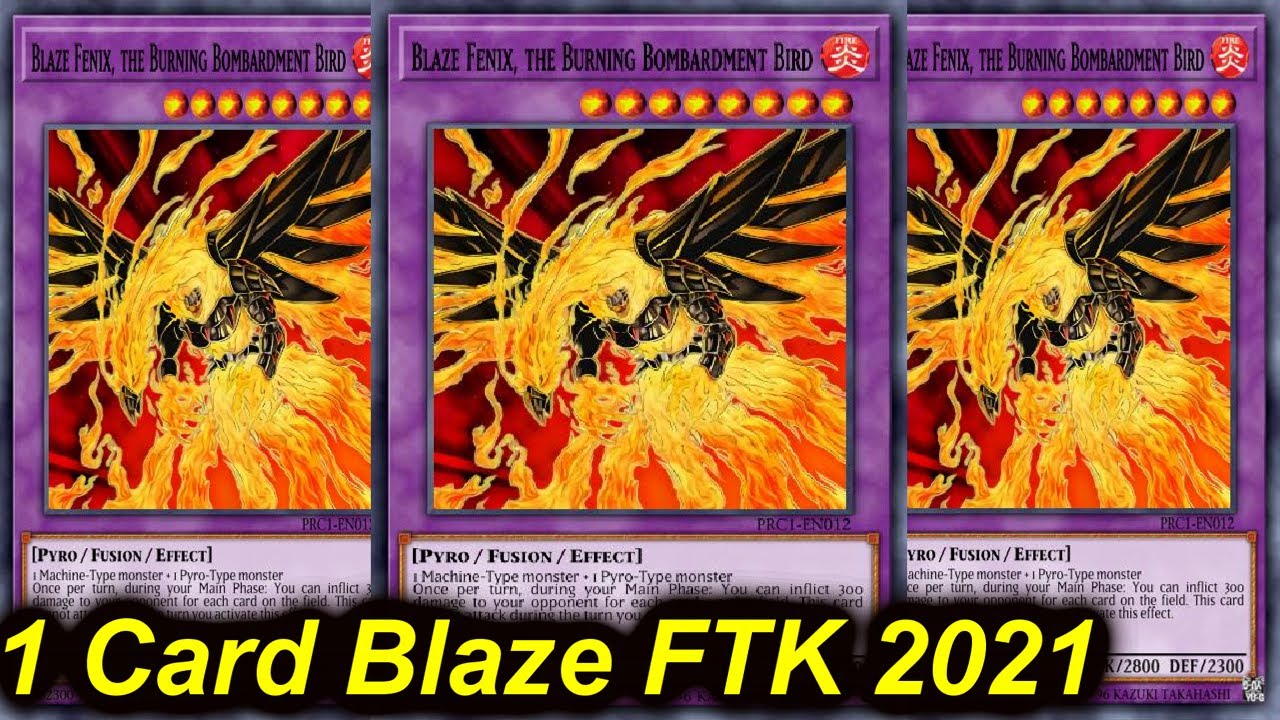 【YGOPRO】NEW 1 CARD OP BLAZE FENIX FTK DECK 2021