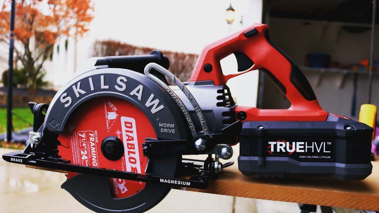 SKILSAW 7-1/4 TRUEHVL Cordless Worm Drive Circular Saw (FULL REVIEW!) #skilsaw #wormdrive #saw