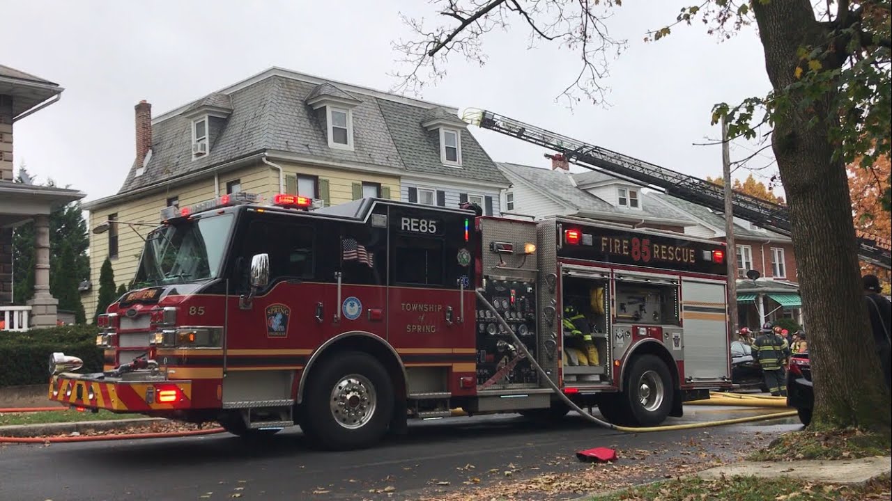Township of Spring Fire Rescue Services Working Structure Fire 11/5/17