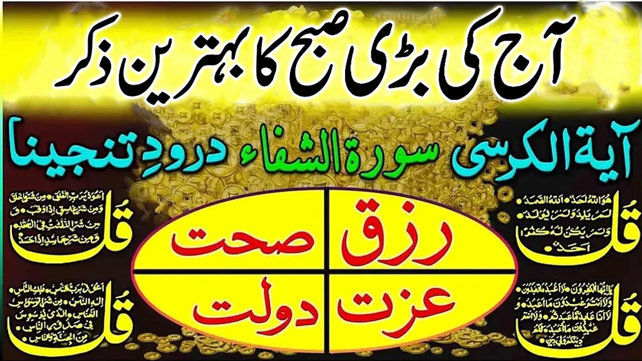 Rajab Morning Wazifa | Adhkar Us Subha | Morning Adhkar | Fajr Dua | Ayatul Kursiy & Chaar Quls