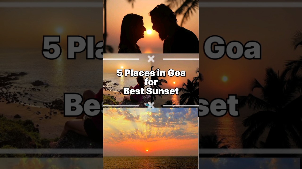 5 Best Places for Amazing Sunset in Goa #goa #sunset #sunsetview #sunsetpoint #southgoa #sunsets