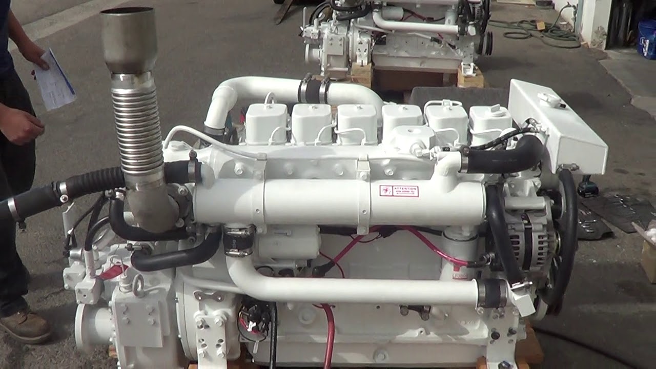 Cummins Marine 6BT 5.9 210 with DMT 90 3.46 Transmission - Engine Test