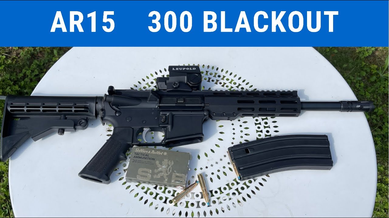 AM15 ANDERSON 🔫AR15 en 300blackout 🤪 pr&eacute;sentation et essai Nicofirearms