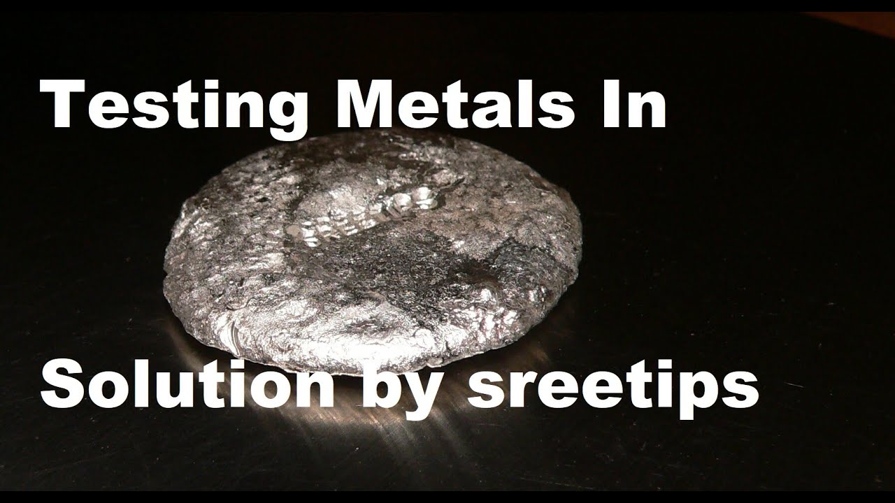 Testing Metals In Solution & Getting The Silver