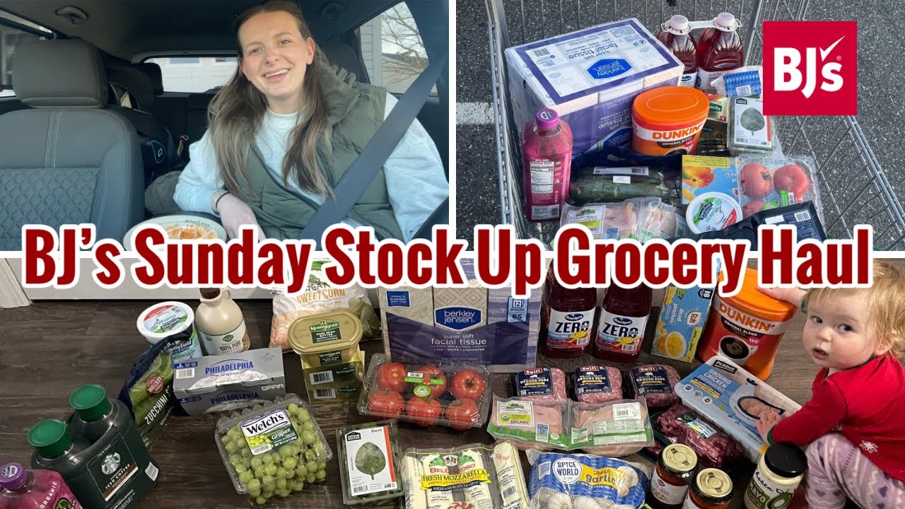 BJ’s Wholesale Club Grocery Haul | Sunday CHAOTIC Grocery Haul | Prioritizing Whole Foods