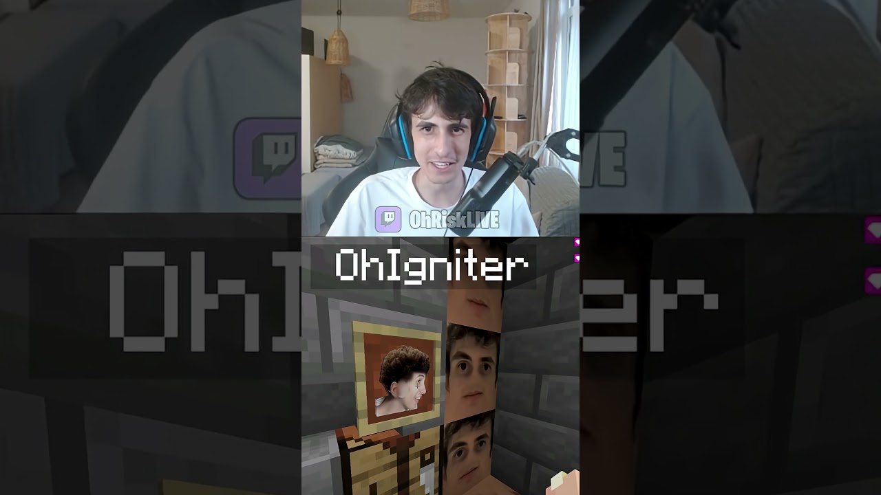 OHRISK SPAWNS INTO MINECRAFT 