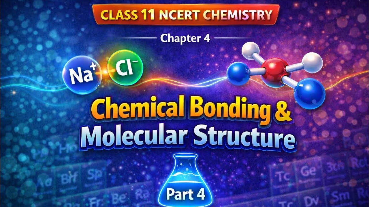 Chemical Bonding and molecular structure🤗 | Part 4 | Class 11 NCERT Chemistry 