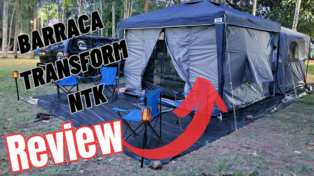 Transformando o Acampamento: Review e Montagem da Barraca Transform da Nautika em um Gazebo Mor