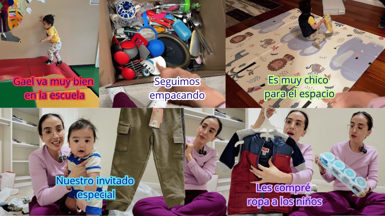 Me llevare lo mas que pueda 📦🥲 Ya no les queda la ropa El tapete quedo muy chico