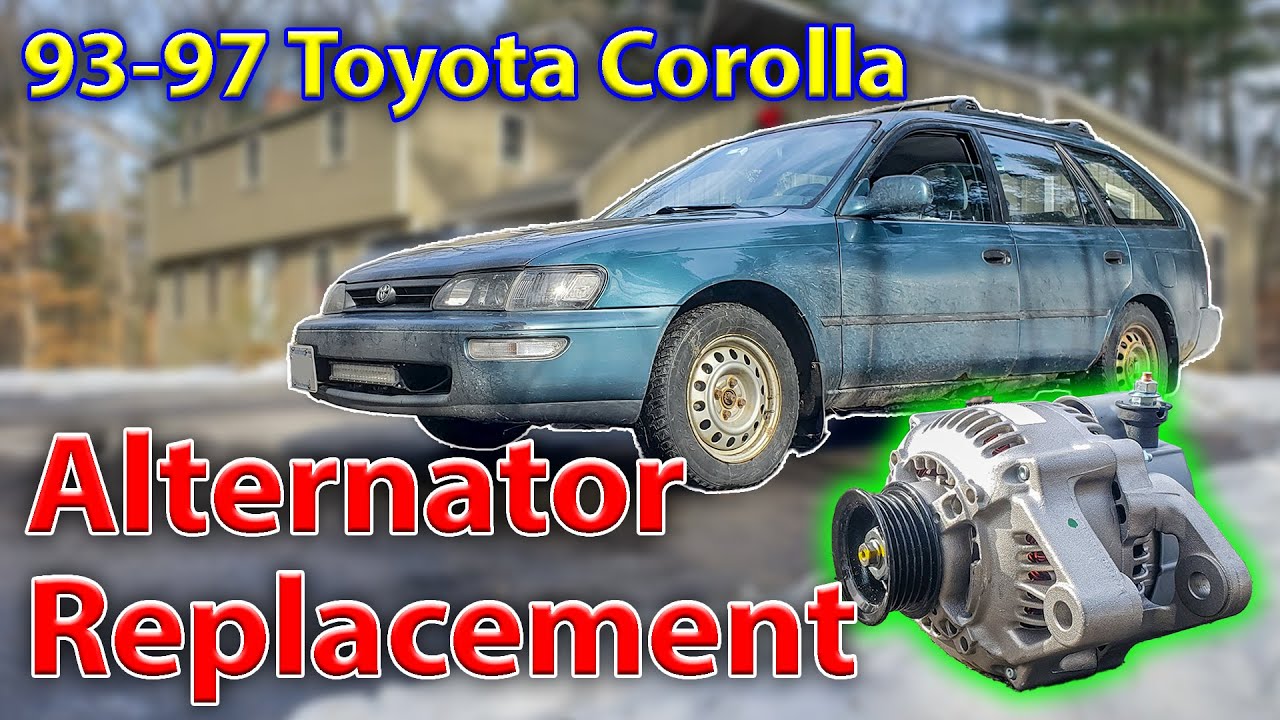 Замена генератора '93-'97 Toyota Corolla/Celica