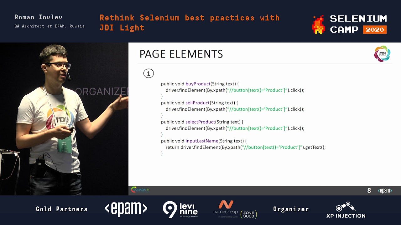 Rethink Selenium best practices with JDI Light (Roman Iovlev, Russia) [RU]