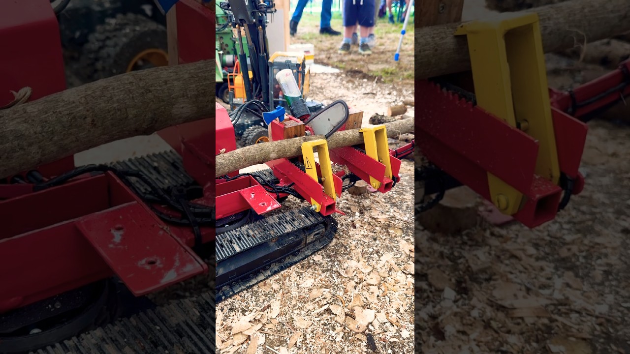 Tiny RC Chainsaw That Actually Cuts Wood &ndash; You Gotta See This!