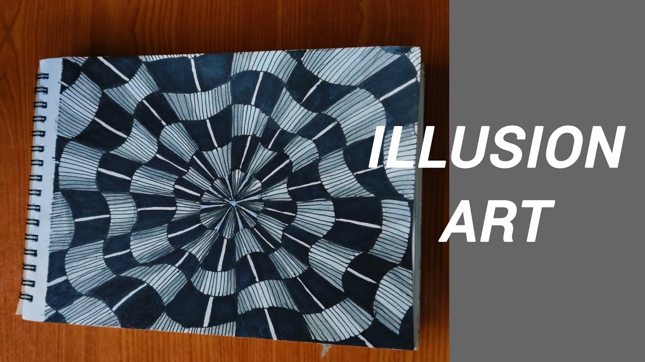 Easy Illusion Art | Magic Art✨ #zendoodles #doodleart #illusionart #video #easy #zen 