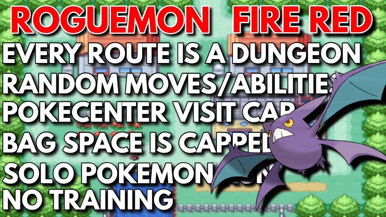 (Crobat DRILLING!!)Pokemon Firered Natdex Roguemon 603+ ATTEMPTS