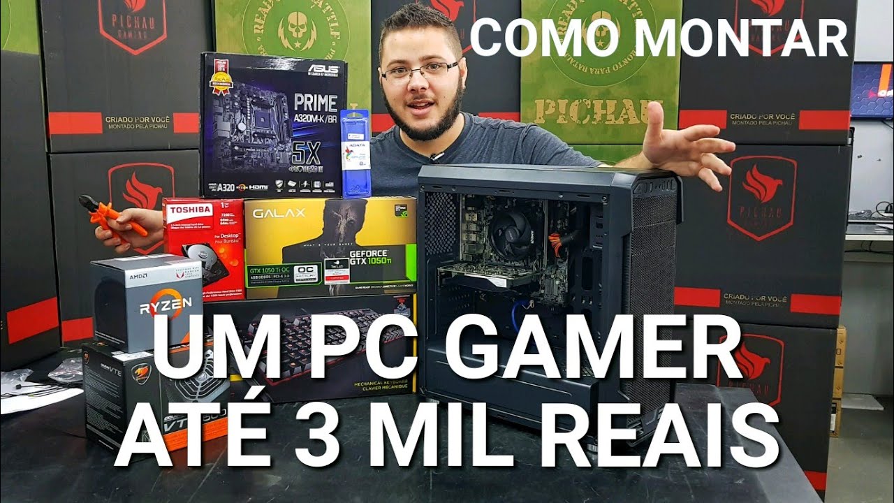« COMO MONTAR um PC GAMER » Até 3 Mil Reais... Montagem