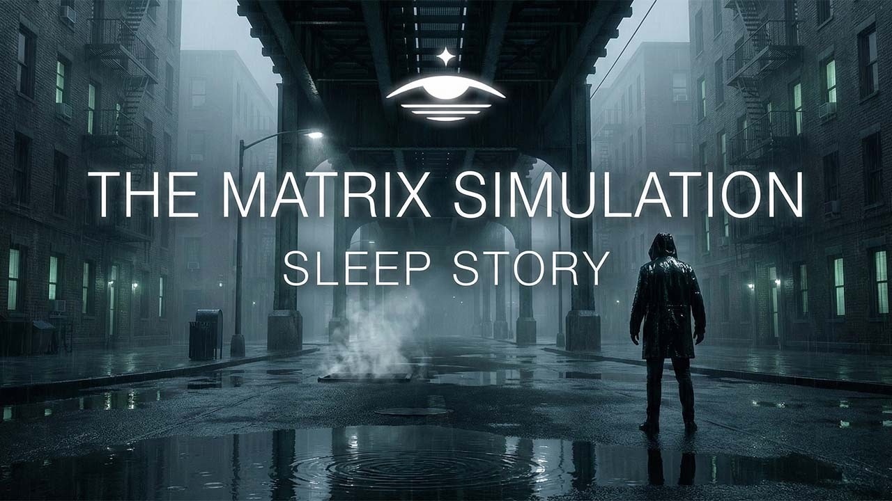 The Matrix Simulation: Sci-Fi Sleep Journey | Rain & Static Hum