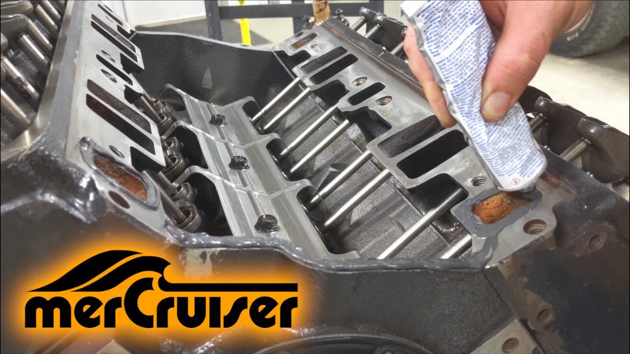 '95 Crownline 5.7 Mercruiser Rebuild Part 13 -- Intake, Fuel Pump, and Valve Covers