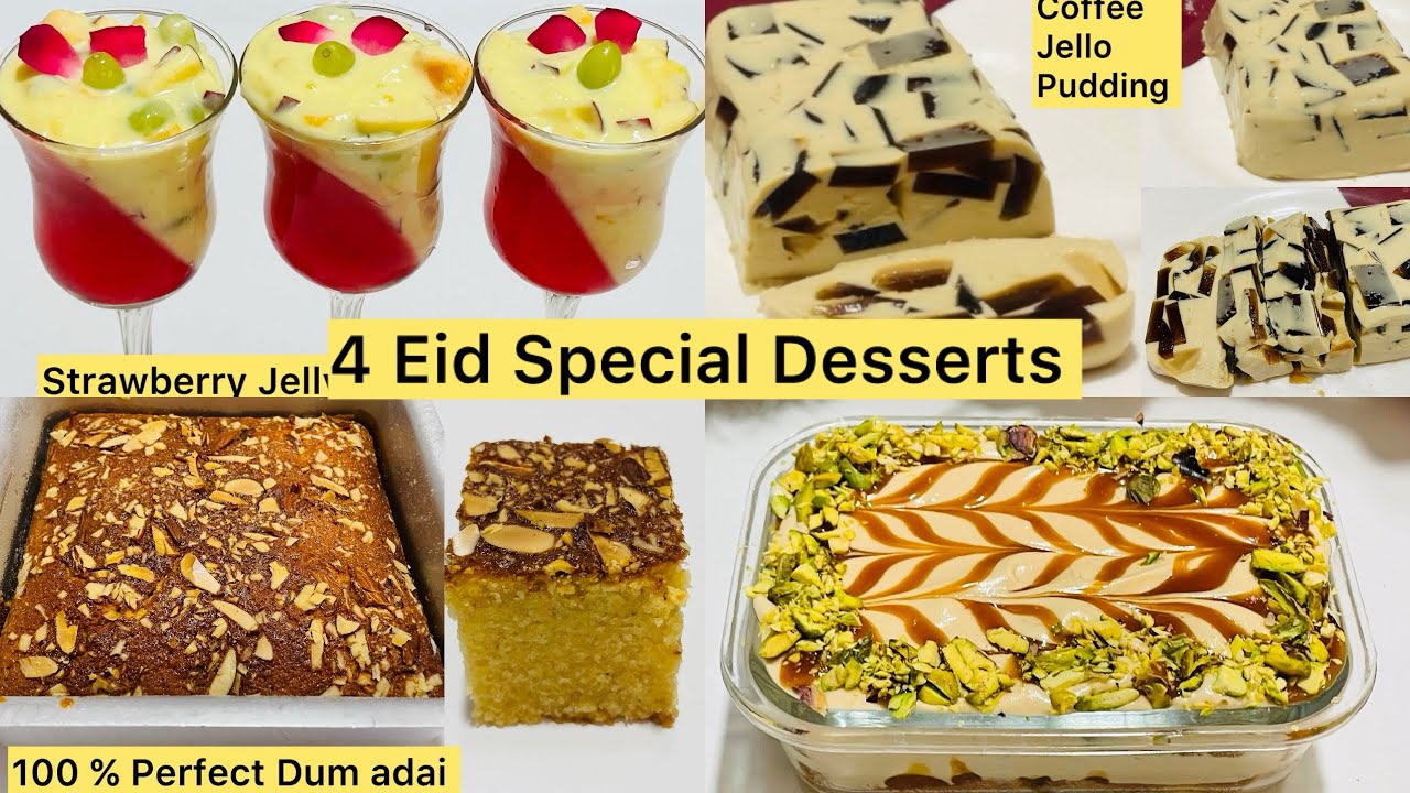 💛 Eid Special Sweet Recipes | Soft, Creamy & Irresistible Desserts | Perfect for Eid Party