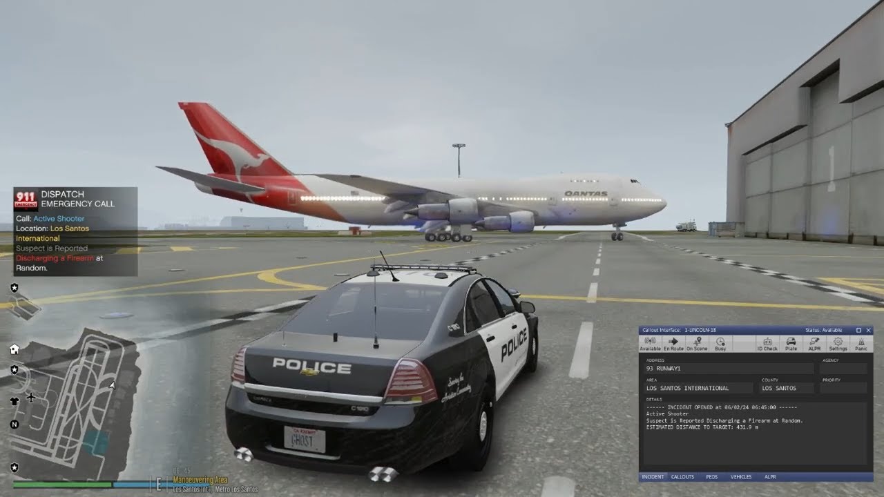 Gta 5 Lspdfr Episode: Female LAX Police Airport Patrol #lspdfr #gta5