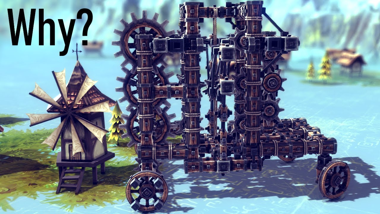 Создание самой схематичной передачи в истории Besiege