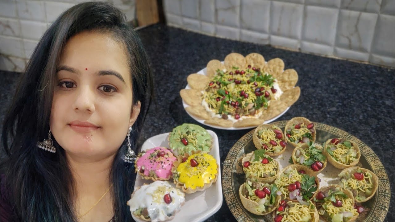 होली मे Chat nahi खाइ तो होली अधूरी लगती है | Colouful chat for Holi | Festive vide ,colourful chat😋