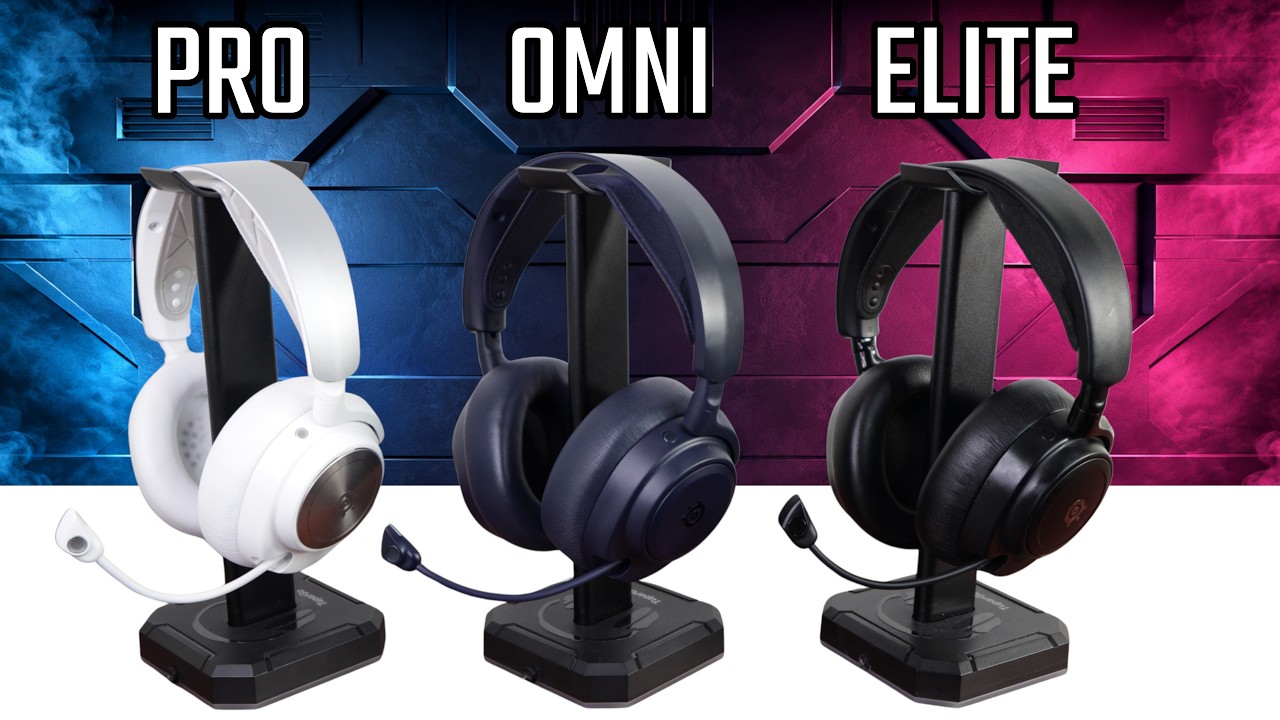 SteelSeries Arctis Nova Pro против Omni против Elite