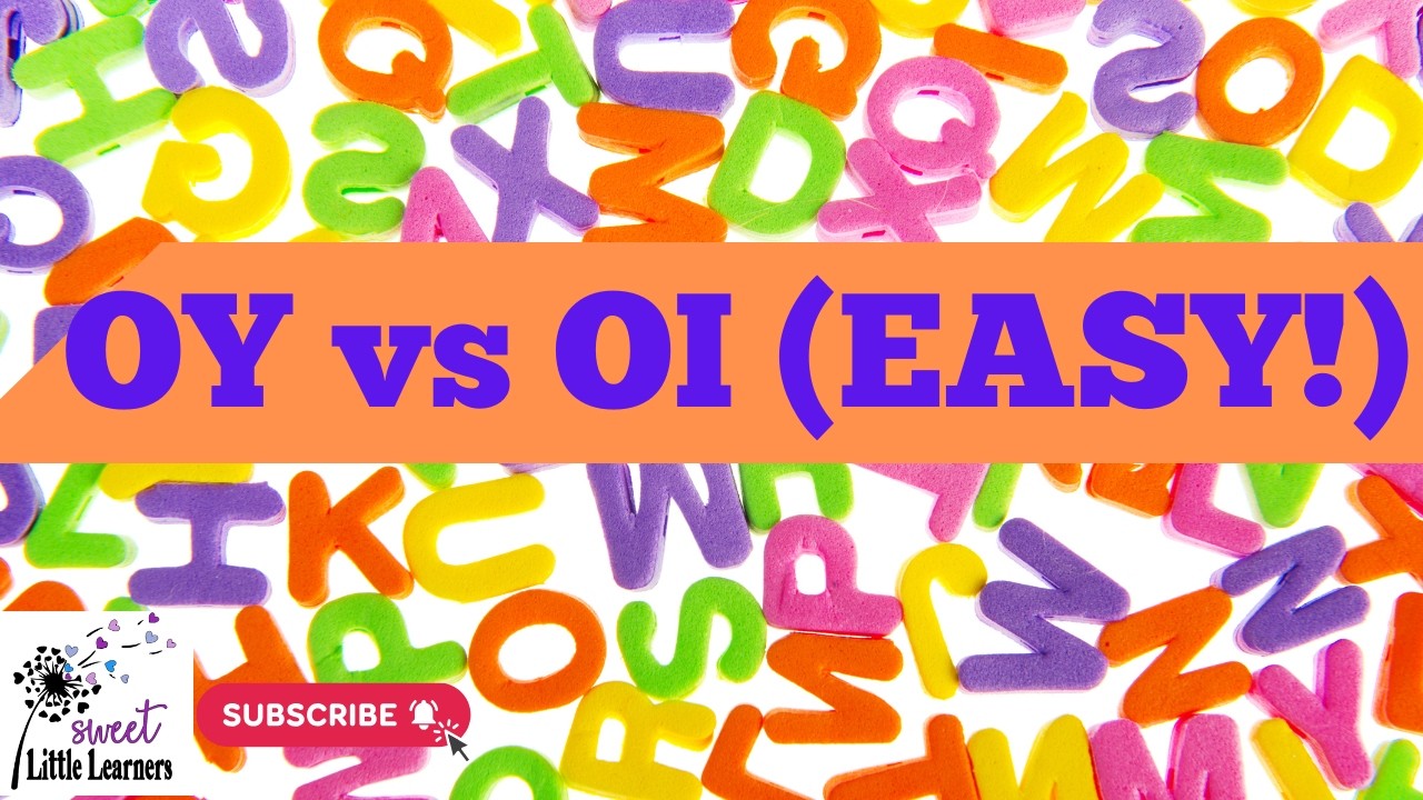 OI vs OY Phonics Lesson for Kindergarten | Word Sort + Storm Craft Activity