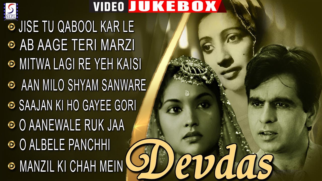 Dilip Kumar ,Vyjayanthimala  - Devdas- 1955 {HD}  Movie Songs Video Jukebox -  Super Hit Classic.