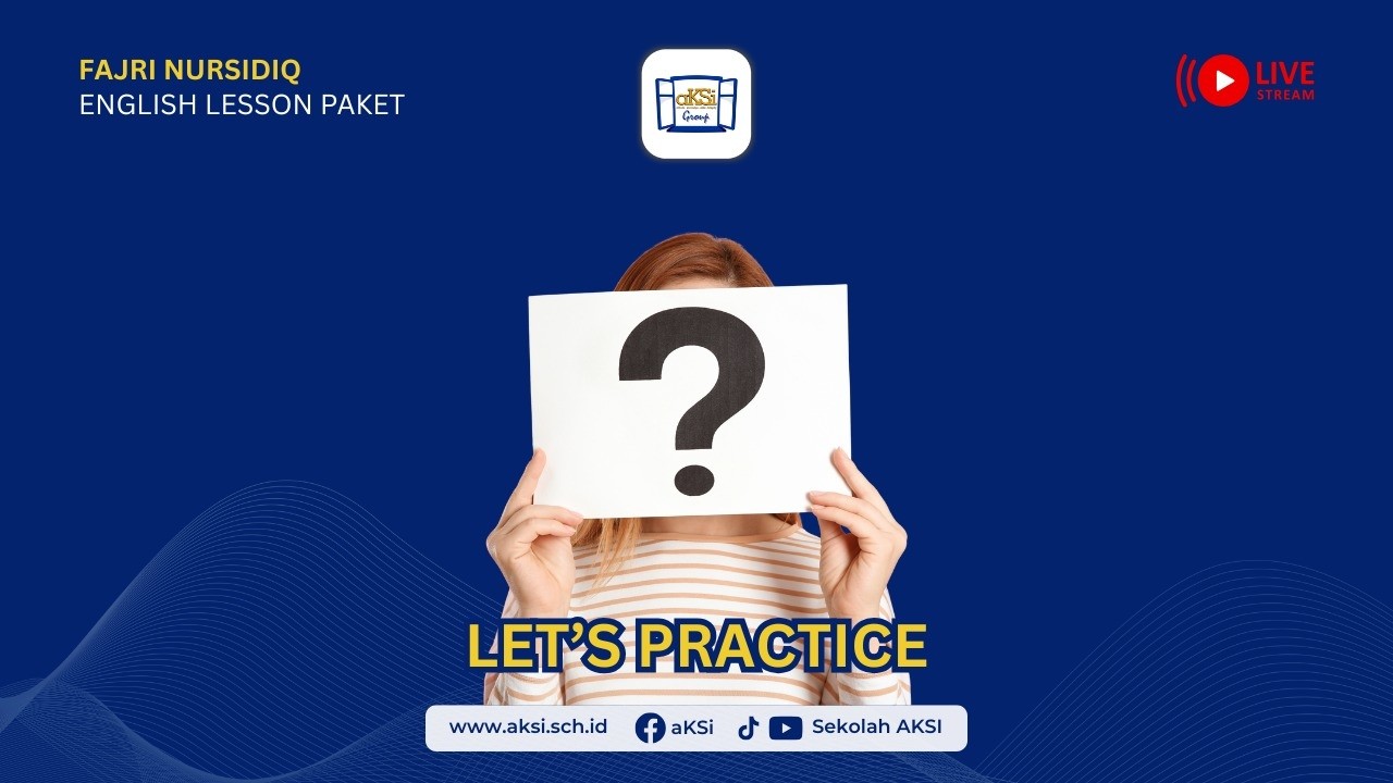 🟢PAKET A & B (30/1) -  ENGLISH - Practice 3