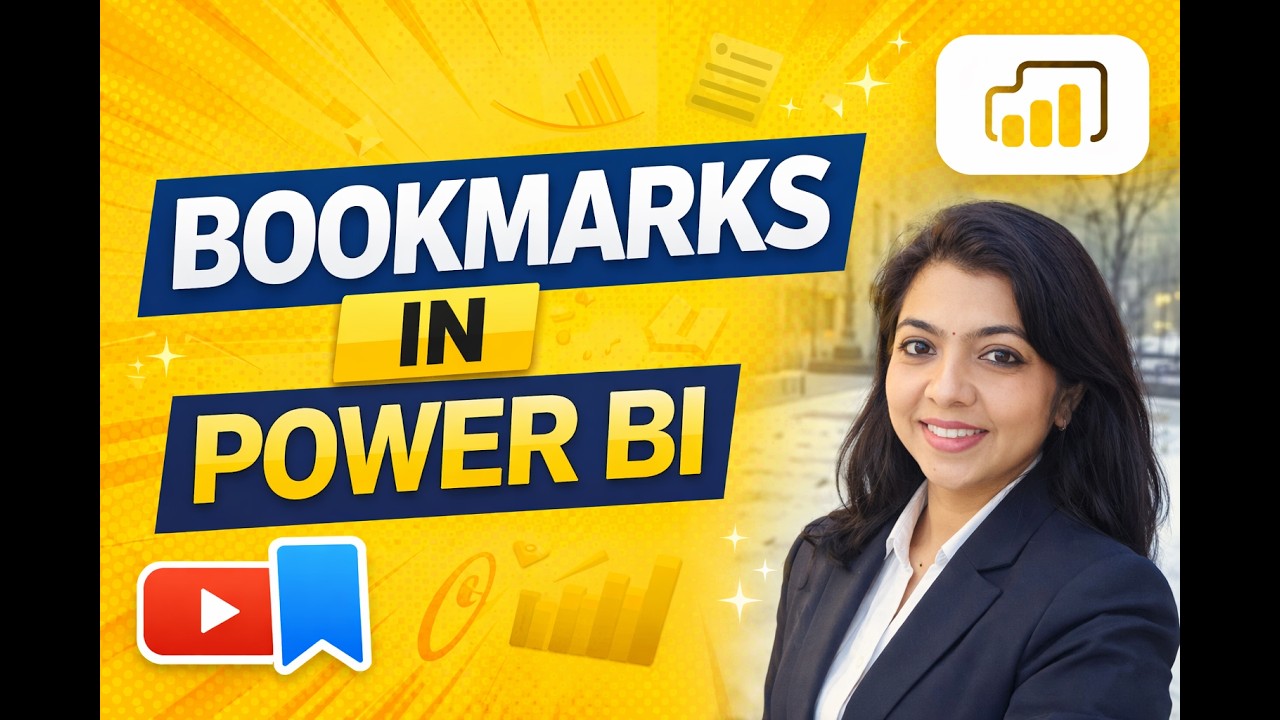 Закладки в Power BI: объяснение | Учебное пособие по Power BI | Пошаговое руководство с примером