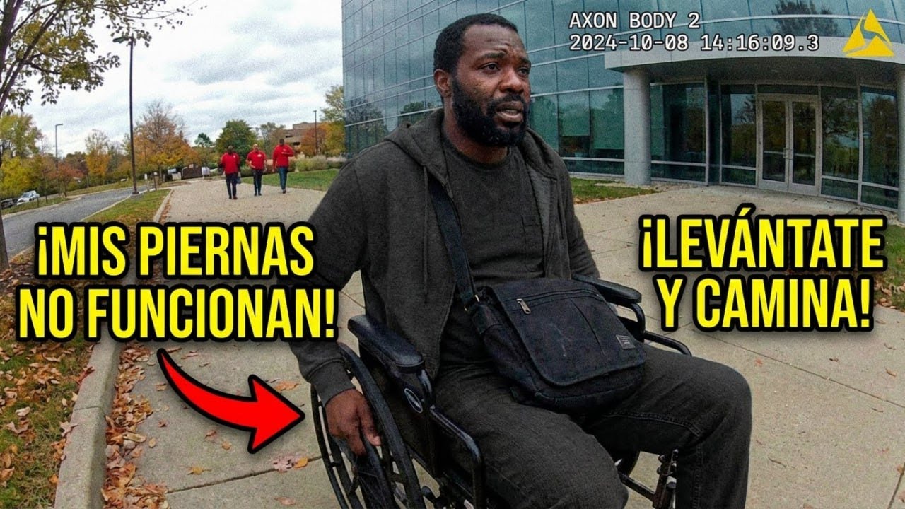 Policía saca a un paralítico de su silla al no creer que no podía caminar: gana $4.1M.