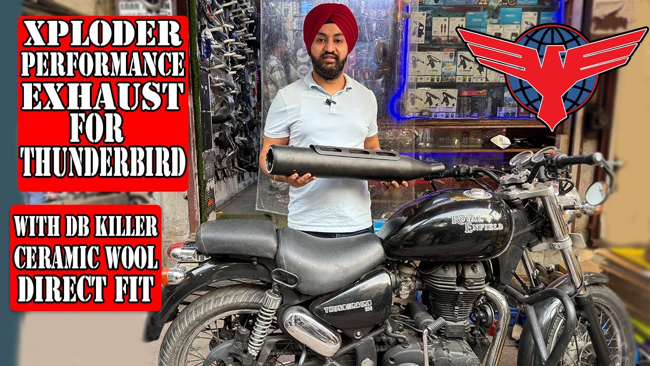 Xploder Performance Exhaust For Thunderbird 350 || With DB Killer || Direct Fit || Globe Exhaust