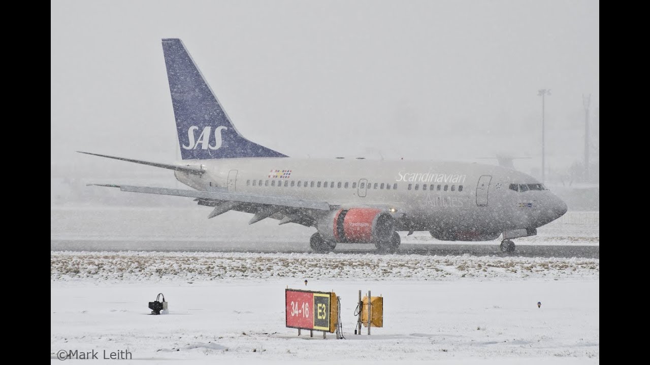 Snowy Aberdeen Airport - March 2013