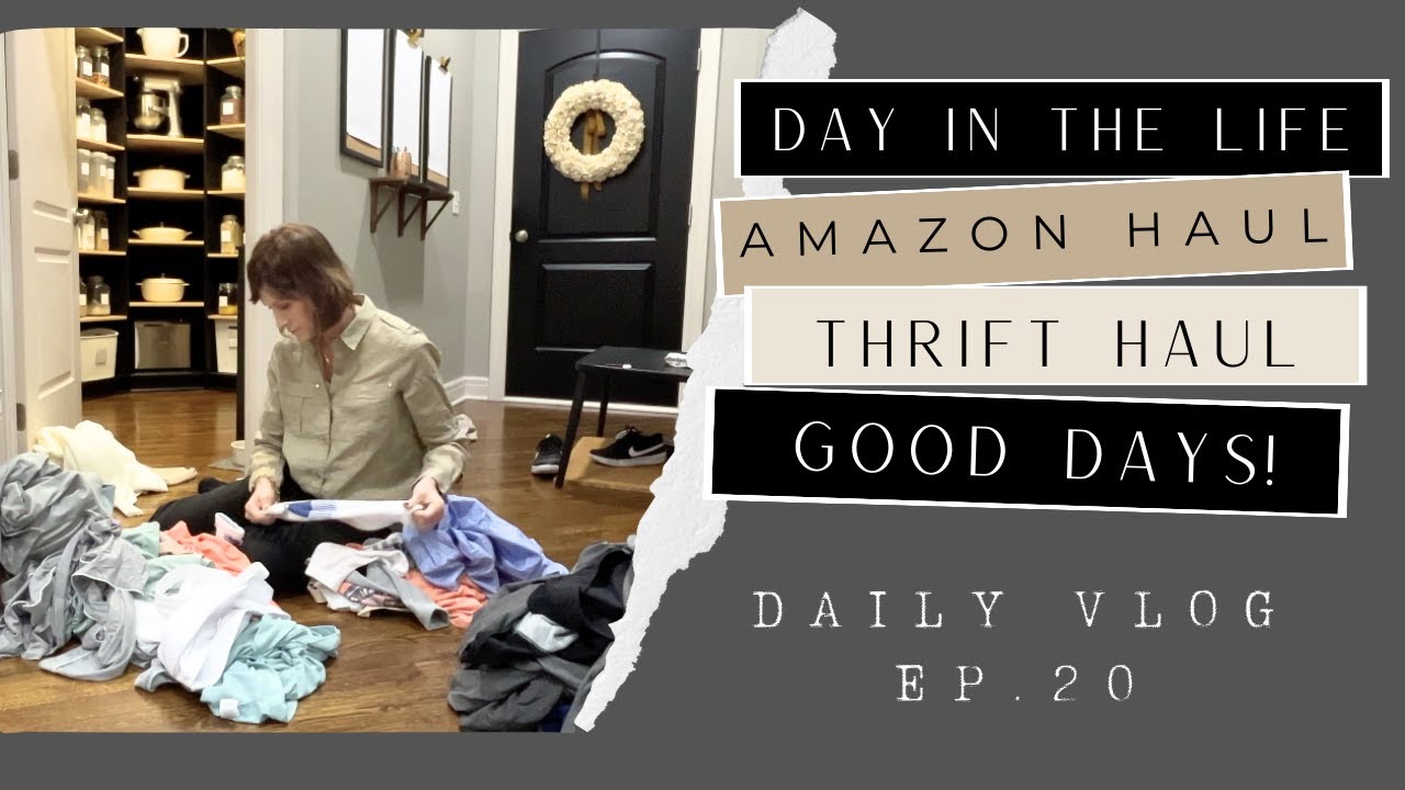 DAY IN THE LIFE AFTER A DOUBLE MASTECTOMY | AMAZON HAUL | AMAZING THRIFT HAUL | GETTING THINGS DONE