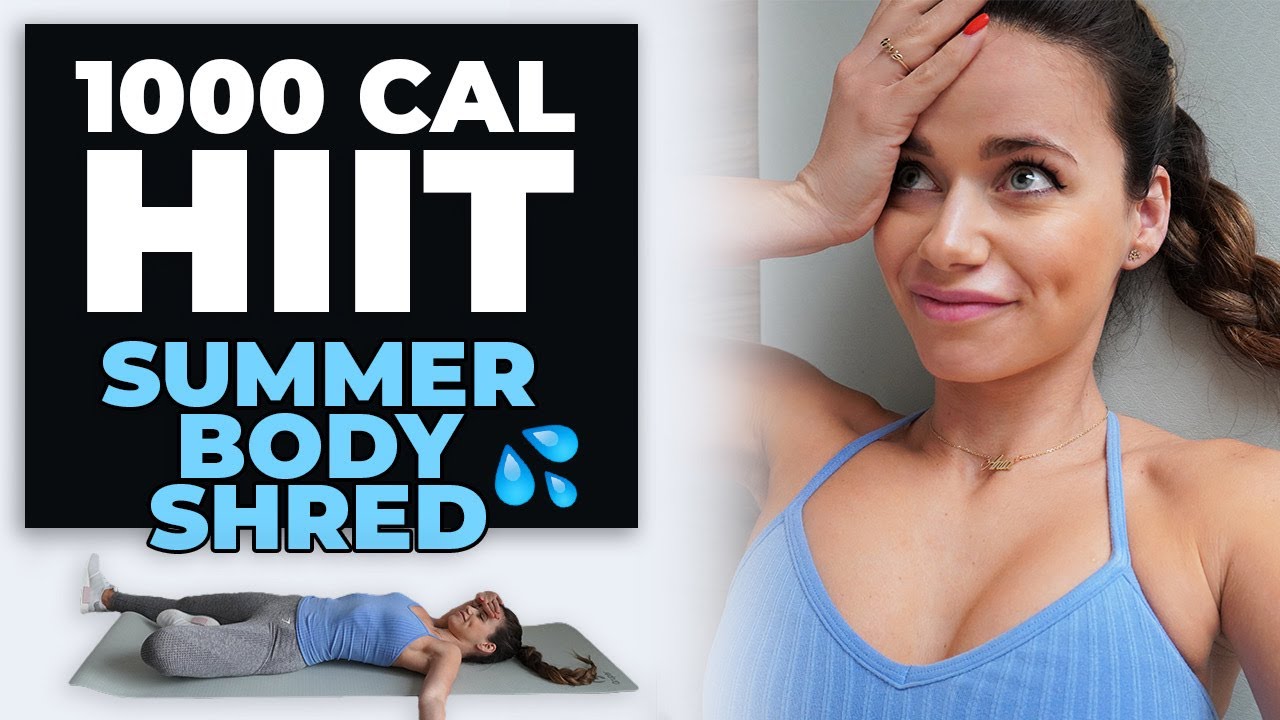 1000 CALORIE WORKOUT | super intense HIIT | burn almost 1000 calories at home  (no equipment)