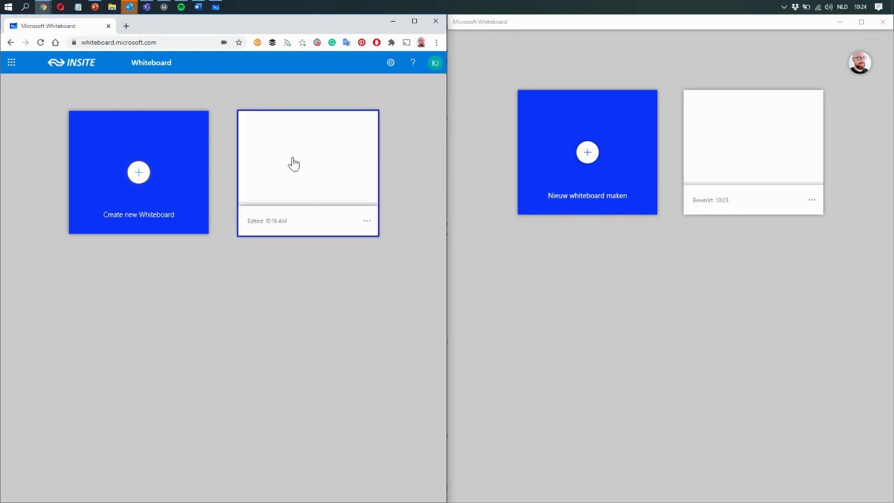 Microsoft Whiteboard | Web app versus Desktop app