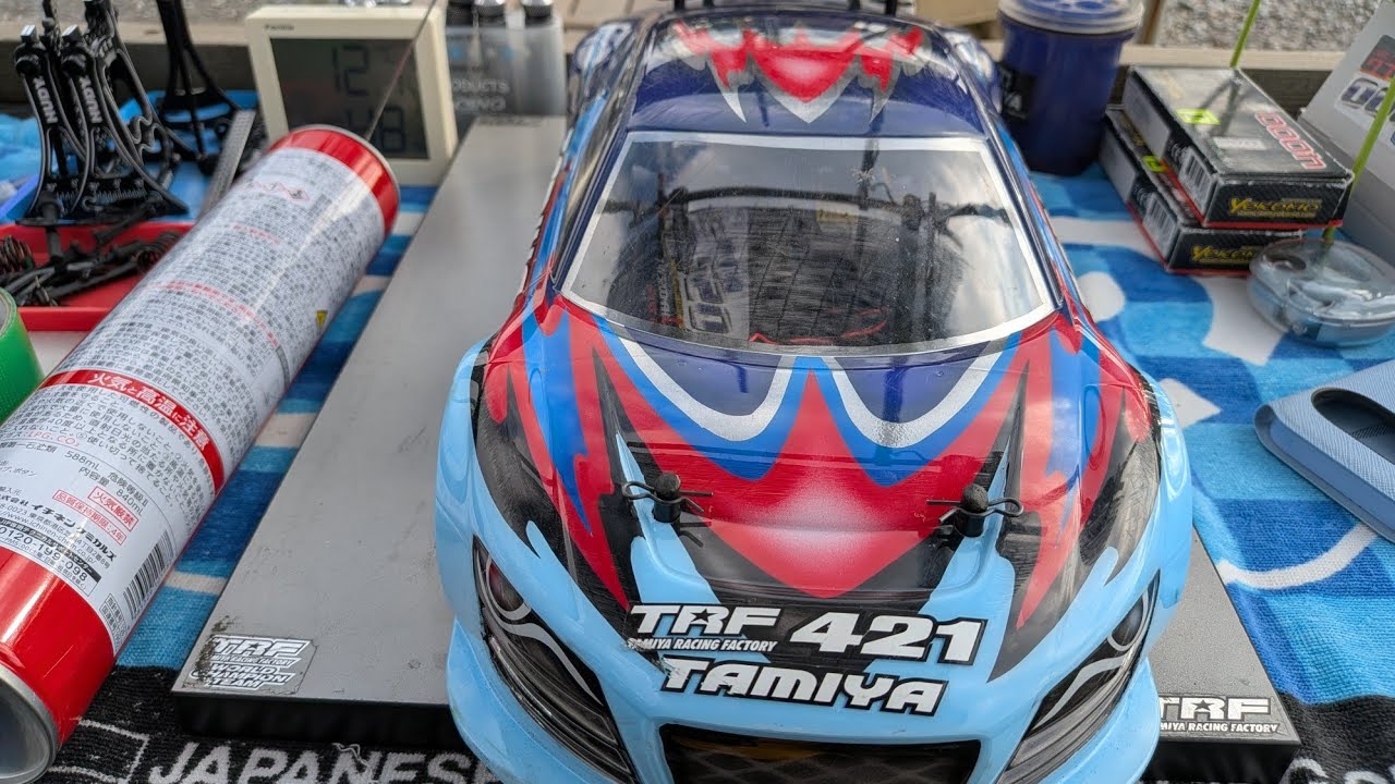 スカイホビー加須サーキットに来てみた♪(-д☆)ｷﾗｯ🎩スピードキングツアーTC2仕様なTRF421にアウディR8で走ってみた♪(-д☆)ｷﾗｯ🎩