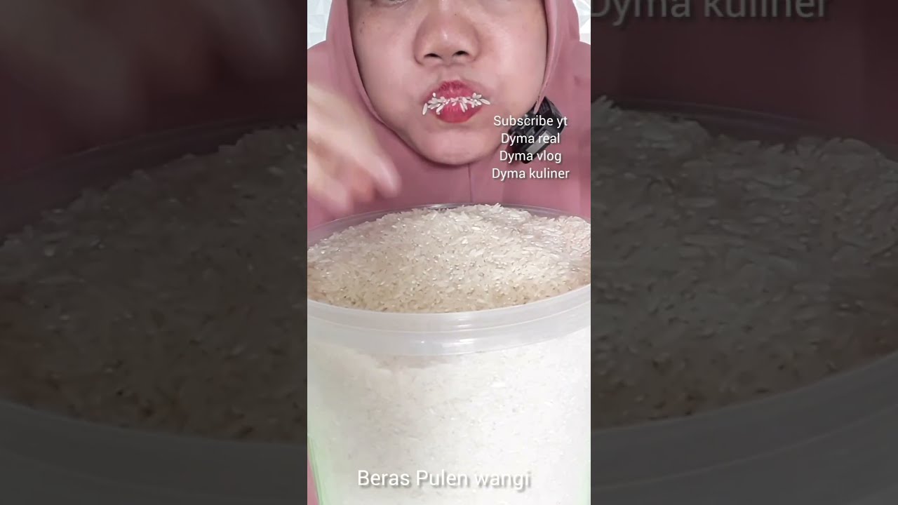 DYMA KULINER 💕Kompilasi Beras Pulen Wangi💕Makan Beras mentah #asmr #mukbang @dymaaaaa @Dymakuliner 