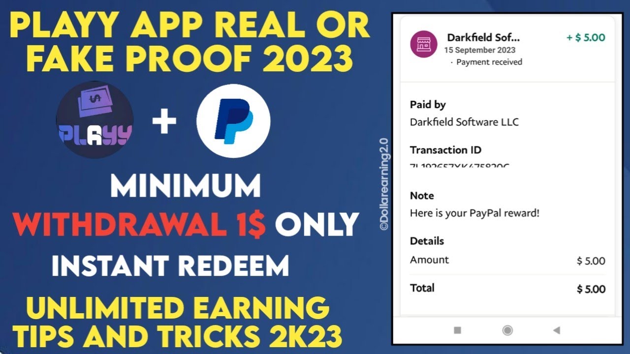 New PayPal earning app 2023 | Play app review legit proof - paypal earn money | PayPal earning apps