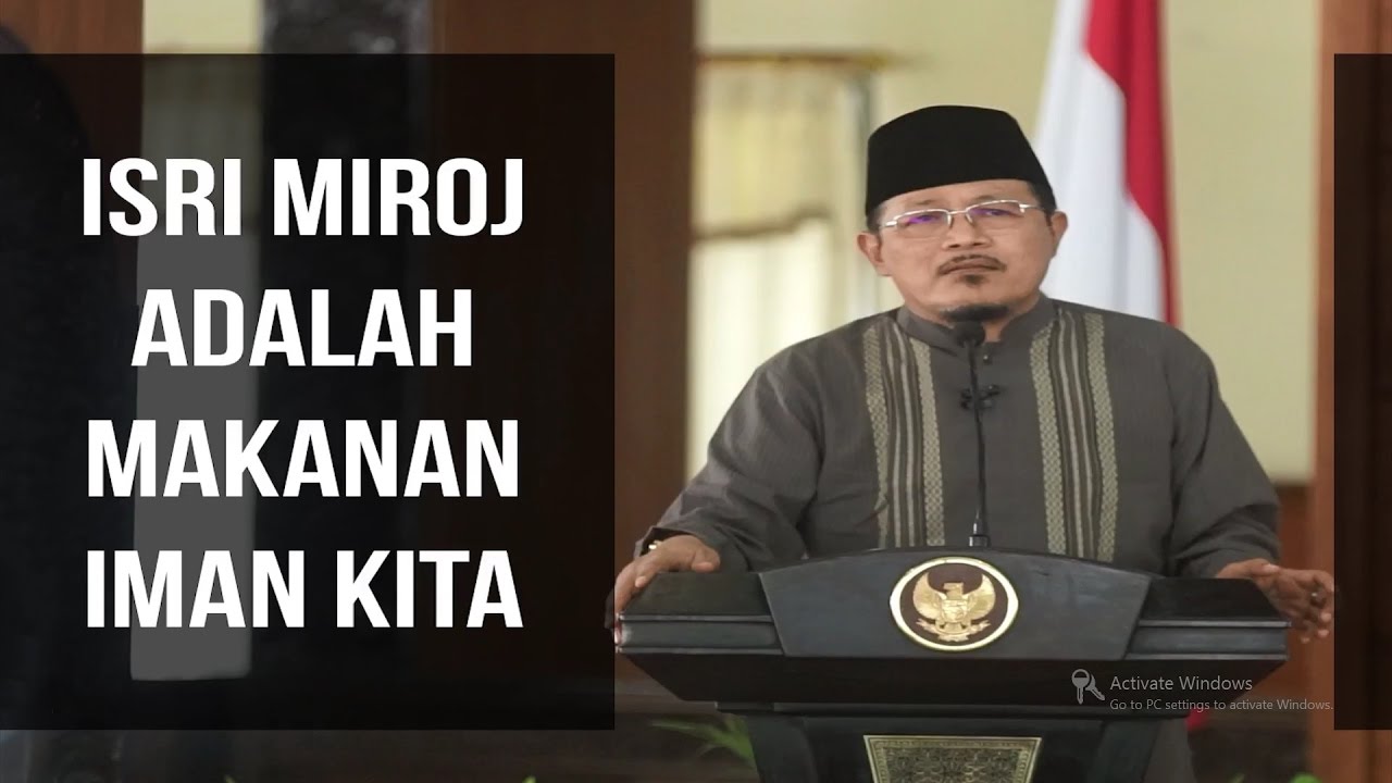 ISRO MIROJ ADALAH MAKANAN IMAN KITA : Kyai Prof Dr H Ahmad Zahro MA al-Chafidz