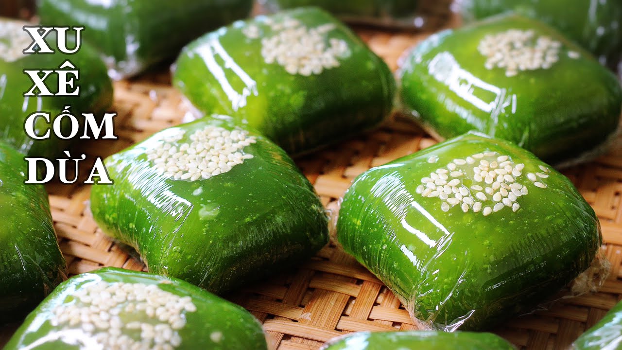 Bánh Xu Xê Cốm Dừa - DAI - GIÒN - Thơm Dẻo Thiệt Ngon Với Cách Pha Bột Đơn Giản