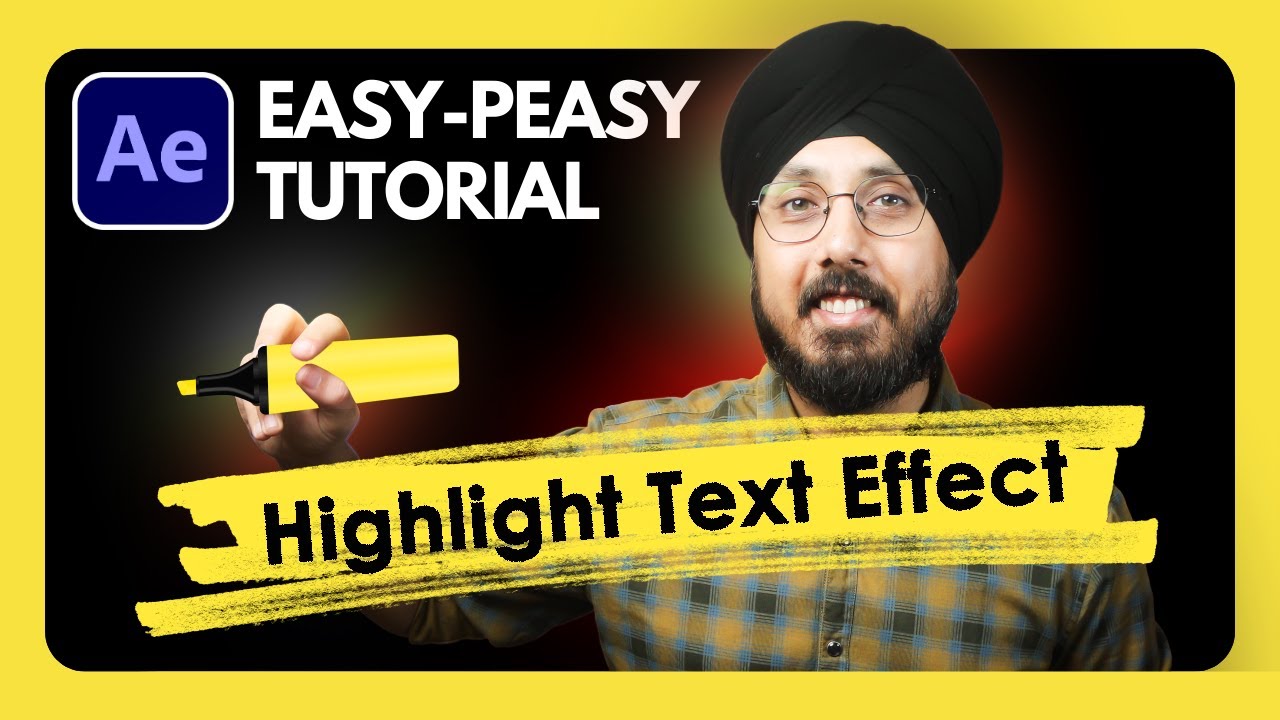 How To Create Highlight Text Effect In After Effects