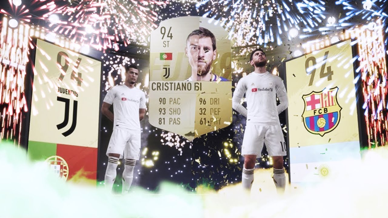 OMG RONALDO AND MESSI IN THE SAME PACK?!! - FIFA 19