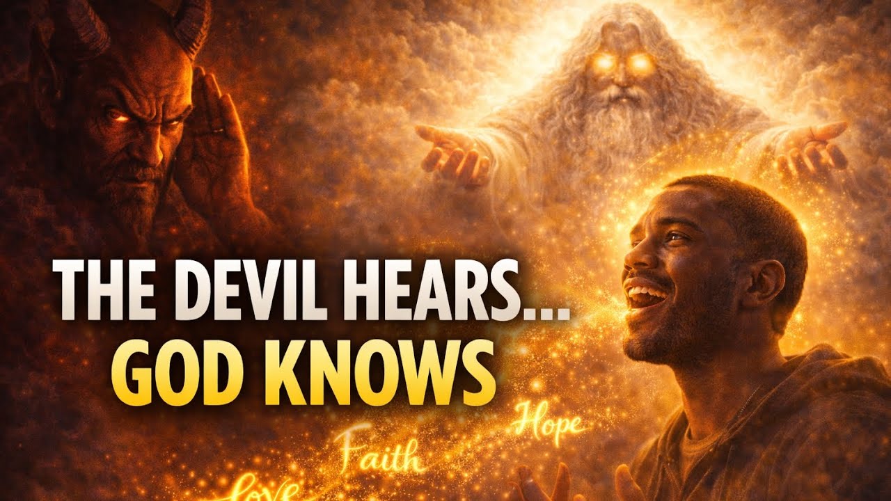 The Devil Hears What You Say. God Knows What You Think. Speak Life.